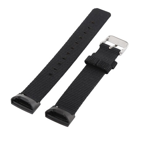 Fitbit Charge 3 & 4 nylon bandje - Zwart