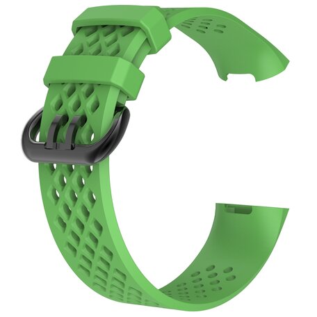 Fitbit Charge 3 & 4 sport bandje - Maat: Large - Groen