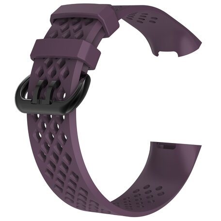 Fitbit Charge 3 & 4 sport bandje - Maat: Large - Paars