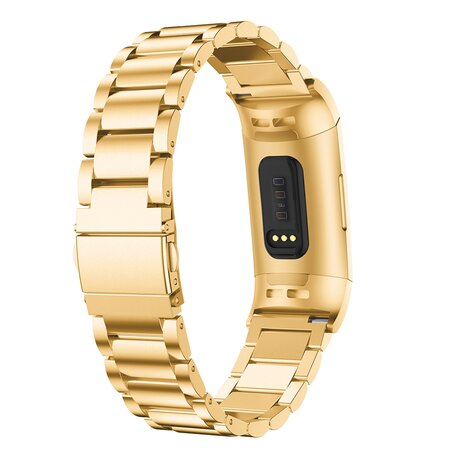 Fitbit Charge 3 & 4 metalen bandje - Goud