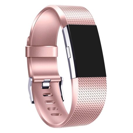 Fitbit Charge 2 sportbandje - Maat: Large - Rose Goud