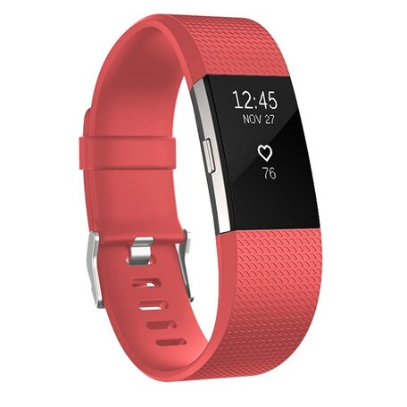 Fitbit Charge 2 sportbandje - Maat: Small - Koraal