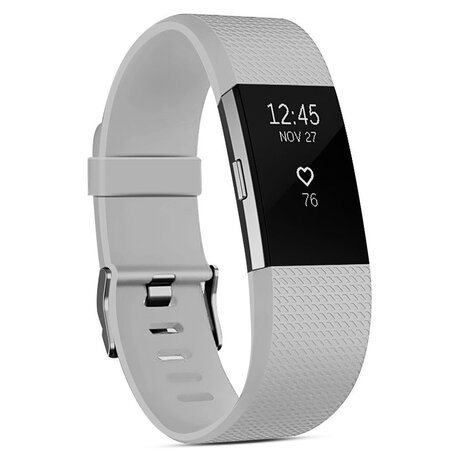 Fitbit Charge 2 sportbandje - Maat: Large - Lichtgrijs