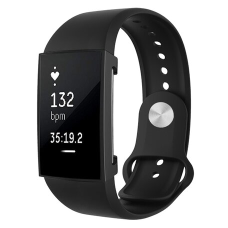 Fitbit Charge 2 TPU case (volledig beschermd) - Zwart