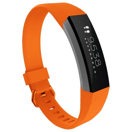 FitBit Alta HR siliconen bandje met gesp - Maat: Large -  Oranje