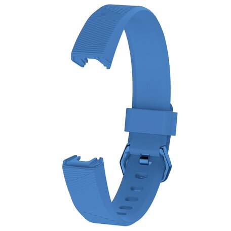 FitBit Alta HR siliconen bandje met gesp - Maat: Large -  Blauw