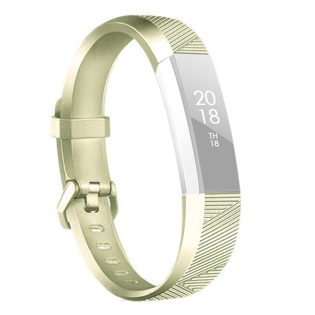 Fitbit Alta Siliconen bandje - Maat: Large - Vintage Goud