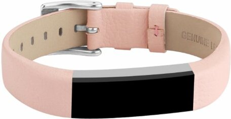 Lederen bandje Fitbit Alta - Baby pink