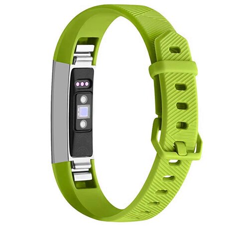 FitBit Alta HR siliconen bandje met gesp - Maat: Large - Grasgroen