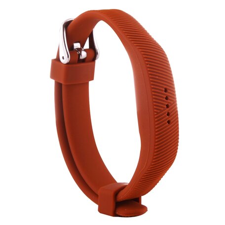 Fitbit Flex 2 siliconen bandje, Lengte: 25CM - Bruin