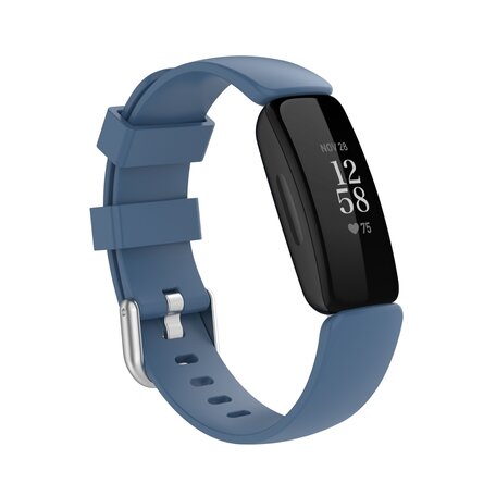 Fitbit Inspire 2 & Ace 3 - Sportbandje met gesp - Maat: Large - Blauw