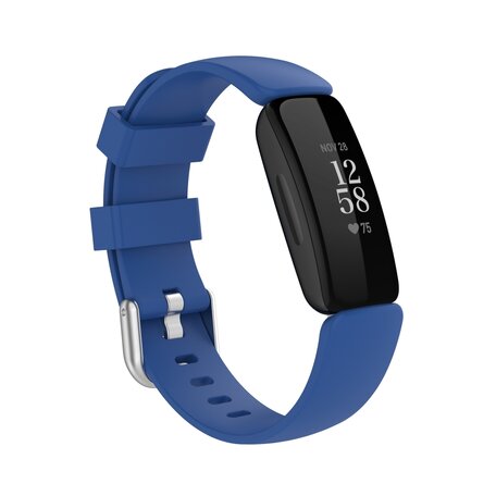 Fitbit Inspire 2 & Ace 3 - Sportbandje met gesp - Maat: Large - Donkerblauw