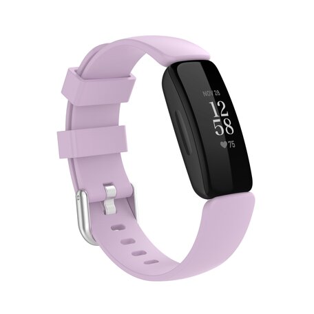 Fitbit Inspire 2 & Ace 3 - Sportbandje met gesp - Maat: Large - Lichtpaars