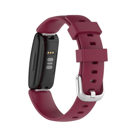 Fitbit Inspire 2 & Ace 3 - Sportbandje met gesp - Maat: Large - Bordeaux