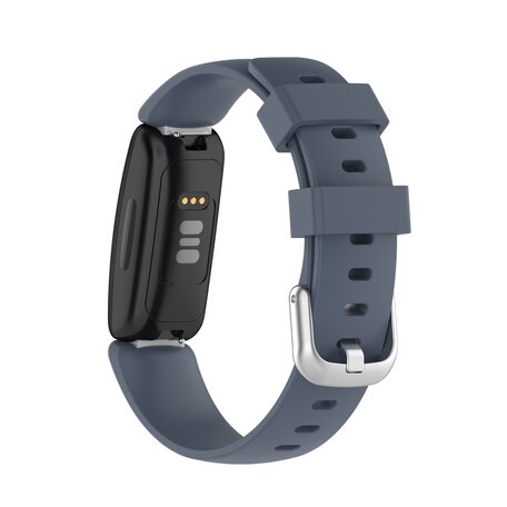 Fitbit Inspire 2 & Ace 3 - Sportbandje met gesp - Maat: Large - Grijs