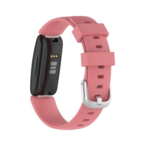 Fitbit Inspire 2 & Ace 3 - Sportbandje met gesp - Maat: Large - Oudroze