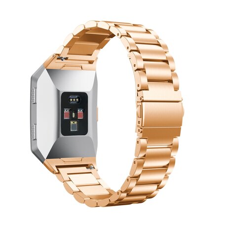 Fitbit Ionic - Schakelarmband Stainless Steel bandje - Rosé goud