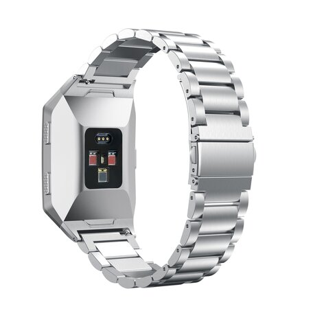 Fitbit Ionic - Schakelarmband Stainless Steel bandje - Zilver