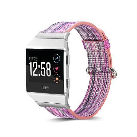 Fitbit Ionic TPU bandje - Fuschia / Zilver