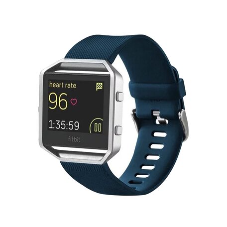 FitBit Blaze sport horloge band / siliconen alleen voor Fitbit Blaze - Donker blauw