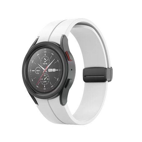 D-buckle sportbandje - Wit - Samsung Galaxy Watch 5 Pro - 45mm