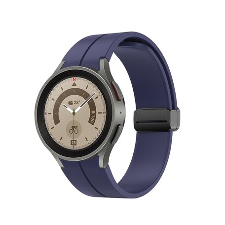 D-buckle sportbandje - Donkerblauw - Samsung Galaxy Watch 5 Pro - 45mm