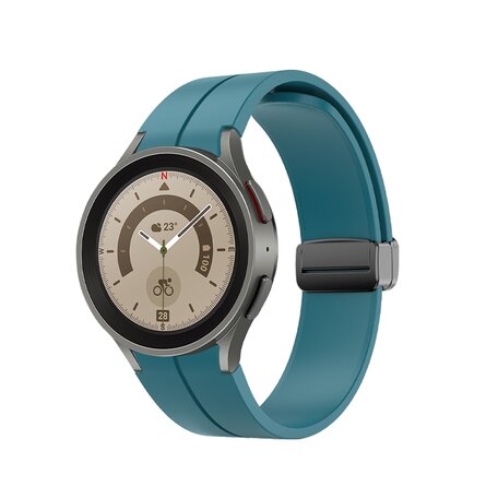 D-buckle sportbandje - Blauwgroen - Samsung Galaxy Watch 5 Pro - 45mm