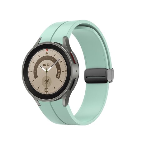 D-buckle sportbandje - Lichtgroen - Samsung Galaxy Watch 5 Pro - 45mm