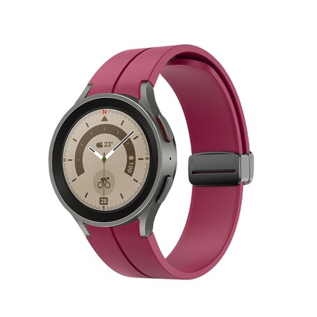 D-buckle sportbandje - Bordeaux - Samsung Galaxy Watch 5 Pro - 45mm