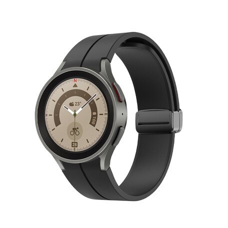 D-buckle sportbandje - Zwart - Samsung Galaxy Watch 5 Pro - 45mm