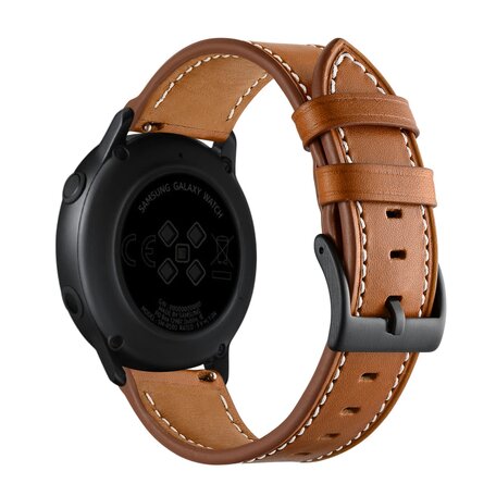 lederen bandje - Bruin - Samsung Galaxy Watch 5 Pro - 45mm