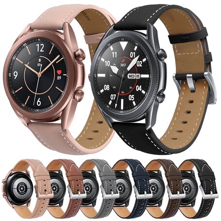 Premium Leather bandje - Oudroze - Samsung Galaxy Watch 5 Pro - 45mm