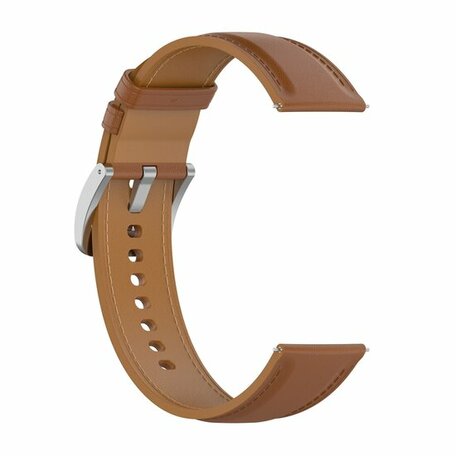 Luxe leren bandje - Lichtbruin - Samsung Galaxy Watch 5 Pro - 45mm