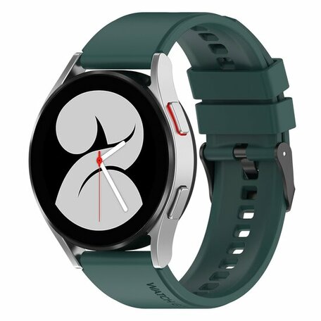 Siliconen gesp bandje - Groen - Samsung Galaxy Watch 4 - 40mm & 44mm