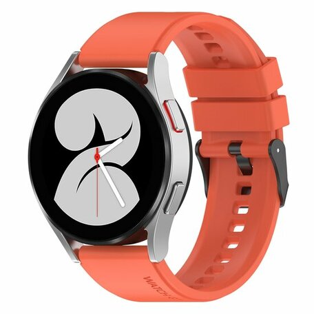 Siliconen gesp bandje - Oranje - Samsung Galaxy Watch 4 - 40mm & 44mm