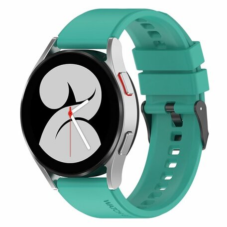 Siliconen gesp bandje - Turquoise - Samsung Galaxy Watch 4 - 40mm & 44mm