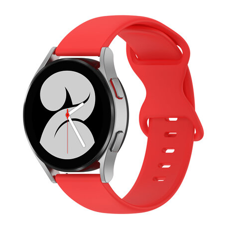 Solid color sportband - Rood - Samsung Galaxy Watch 4 - 40mm & 44mm