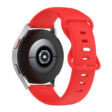 Solid color sportband - Rood - Samsung Galaxy Watch 4 - 40mm & 44mm