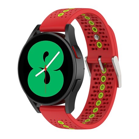 Dot Pattern bandje - Rood - Samsung Galaxy Watch 4 - 40mm & 44mm