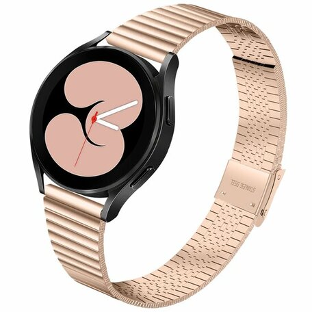 Stalen RVS bandje - Champagne goud - Samsung Galaxy Watch 4 - 40mm & 44mm