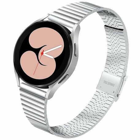 Stalen RVS bandje - Zilver - Samsung Galaxy Watch 4 - 40mm & 44mm