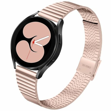 Stalen RVS bandje - Rosé goud - Samsung Galaxy Watch 4 - 40mm & 44mm