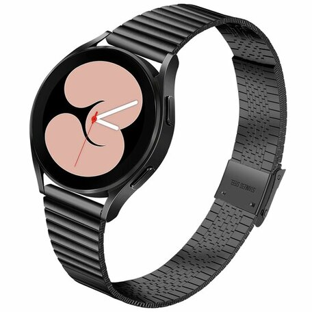 Stalen RVS bandje - Zwart - Samsung Galaxy Watch 4 - 40mm & 44mm