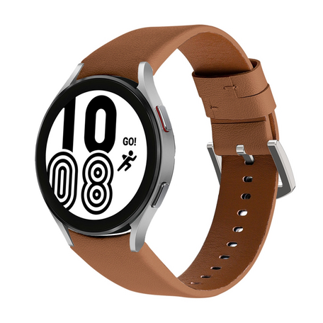 leren bandje - Bruin - Samsung Galaxy Watch 4 - 40mm & 44mm