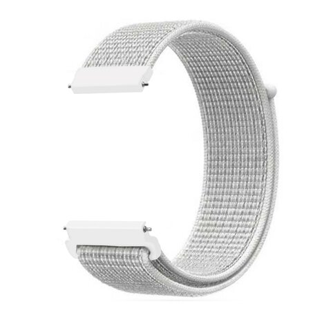 Sport Loop nylon bandje - Wit - Samsung Galaxy Watch 4 - 40mm / 44mm