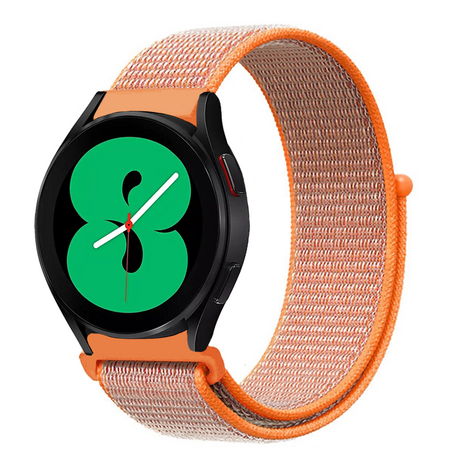 Sport Loop nylon bandje - Oranje - Samsung Galaxy Watch 4 - 40mm / 44mm