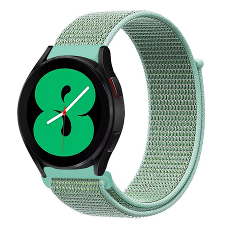 Sport Loop nylon bandje - Mintgroen - Samsung Galaxy Watch 4 - 40mm / 44mm