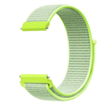 Sport Loop nylon bandje - Geel - Samsung Galaxy Watch 4 - 40mm / 44mm