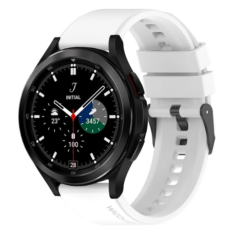 Siliconen gesp bandje - Wit - Samsung Galaxy Watch 4 Classic - 42mm & 46mm