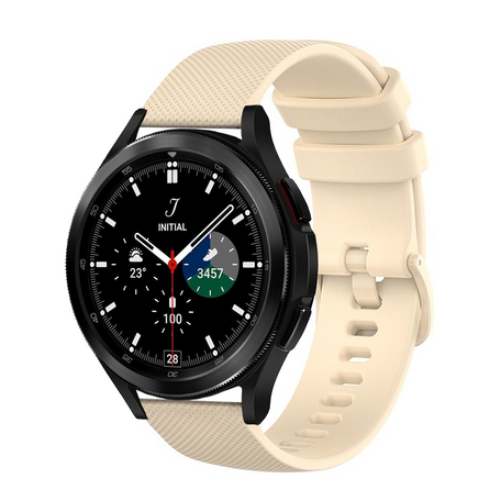 Sportband met motief - Beige - Samsung Galaxy Watch 4 Classic - 42mm & 46mm